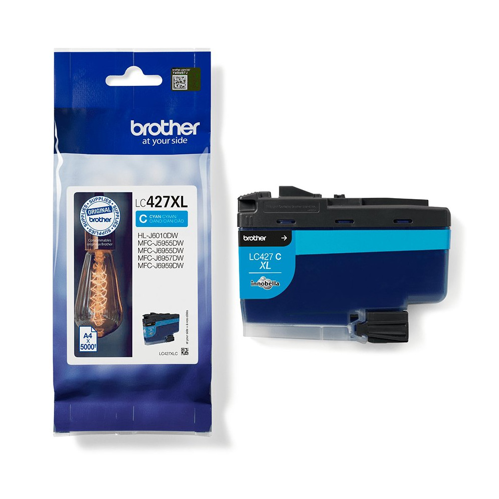 Brother LC427XLC cartuccia d'inchiostro 1 pz Originale Ciano