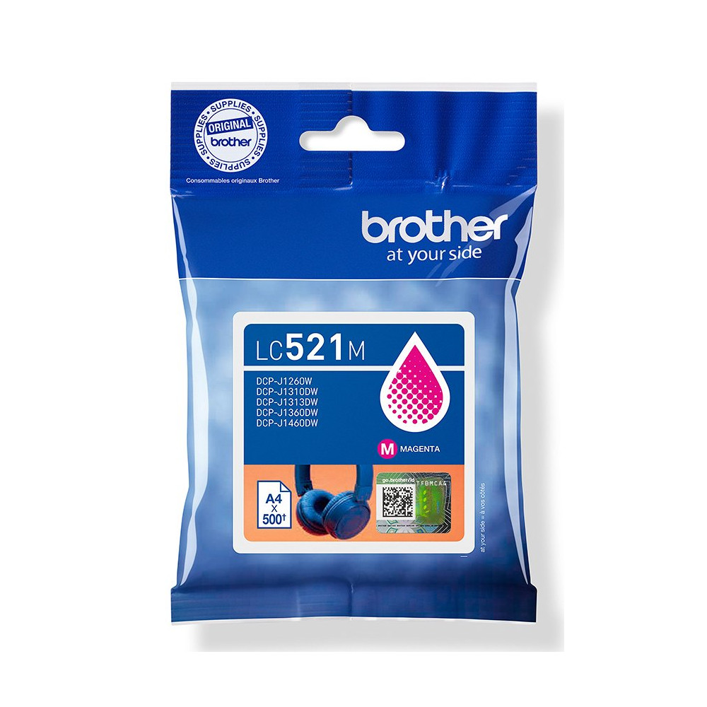 Brother LC521M cartuccia d'inchiostro 1 pz Originale Magenta