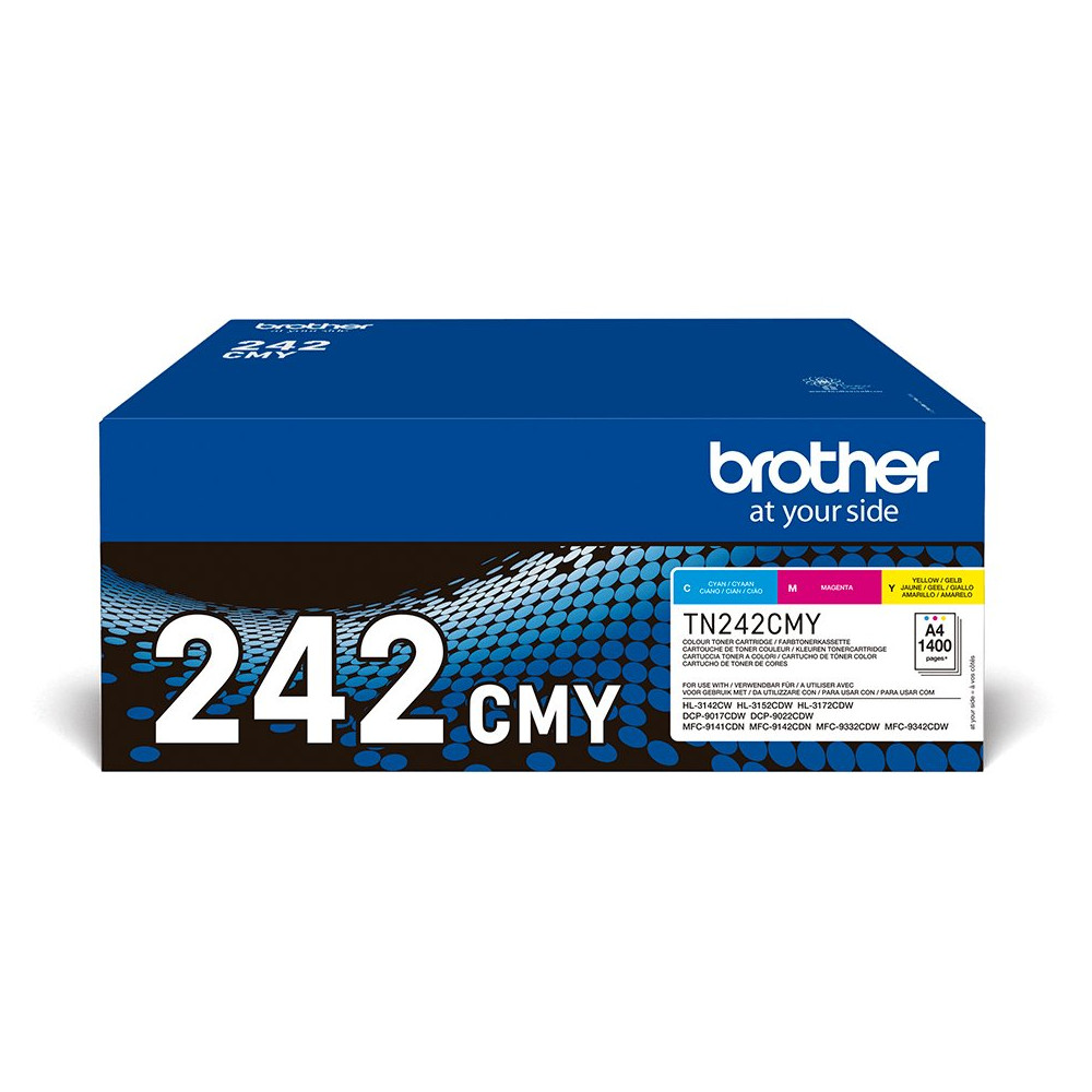 Brother TN-242CMY cartuccia toner 1 pz Originale Ciano, Magenta, Giallo