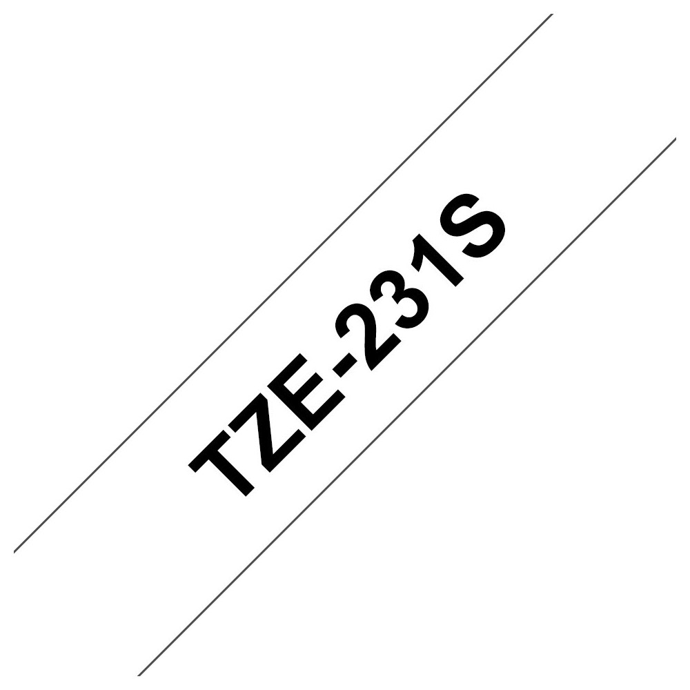 Brother TZE231S2 nastro per etichettatrice Nero su bianco TZe