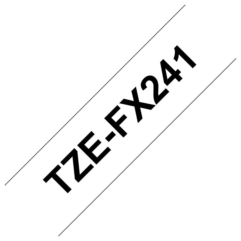 Brother TZE-FX241 nastro per etichettatrice Nero su bianco TZ