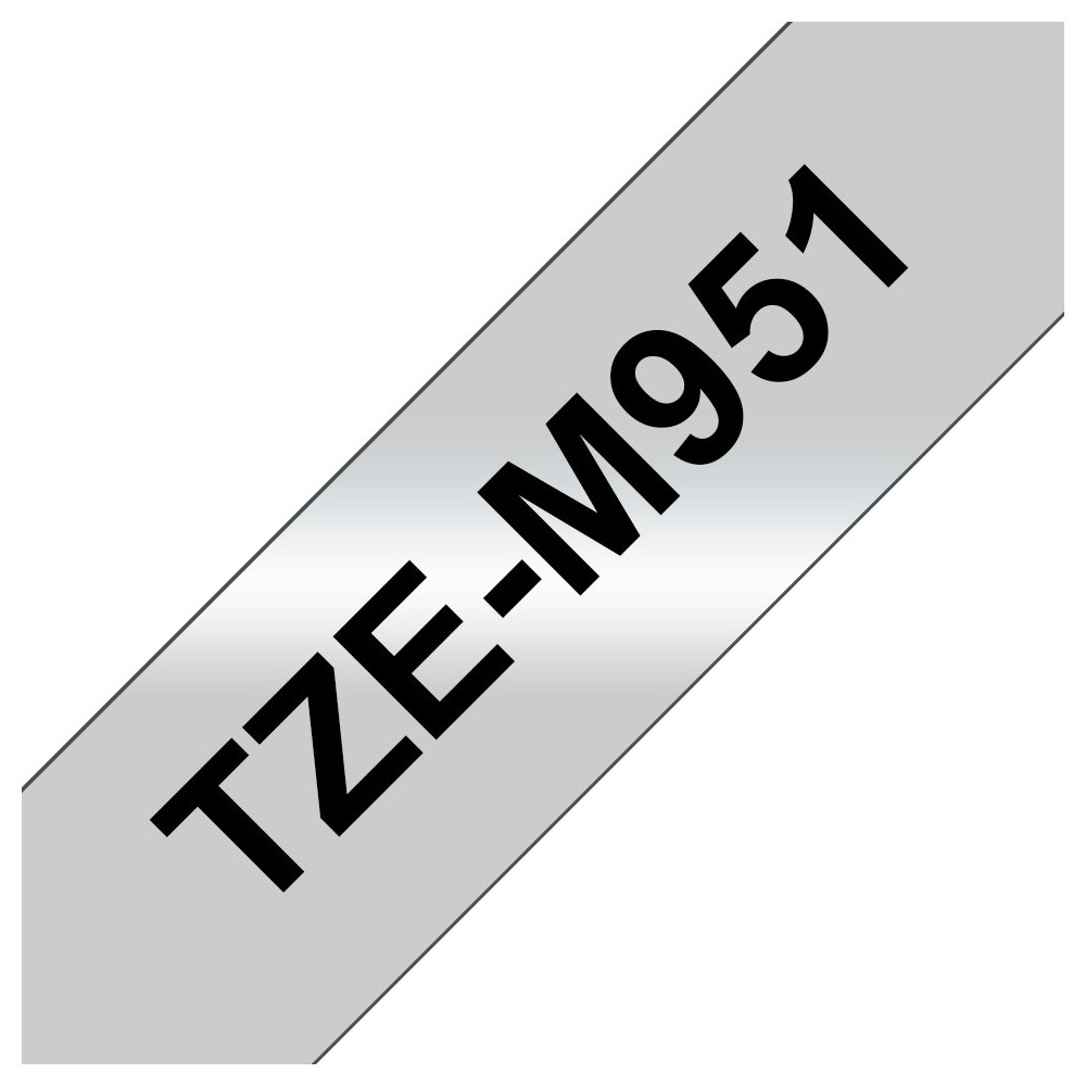 Brother TZE-M951 nastro per etichettatrice Nero su argento
