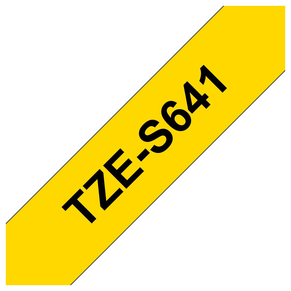 Brother TZE-S641 nastro per etichettatrice Nero su giallo TZ