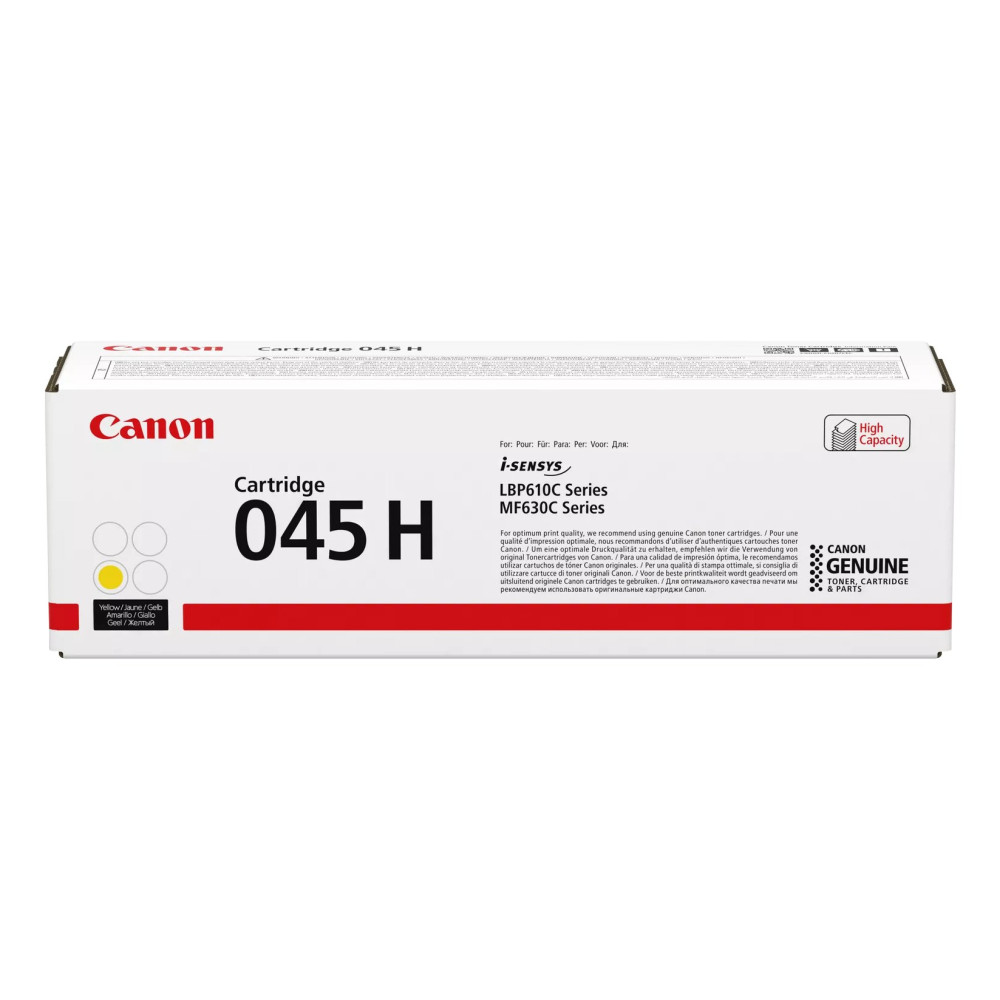 Canon 045 H cartuccia toner 1 pz Originale Giallo