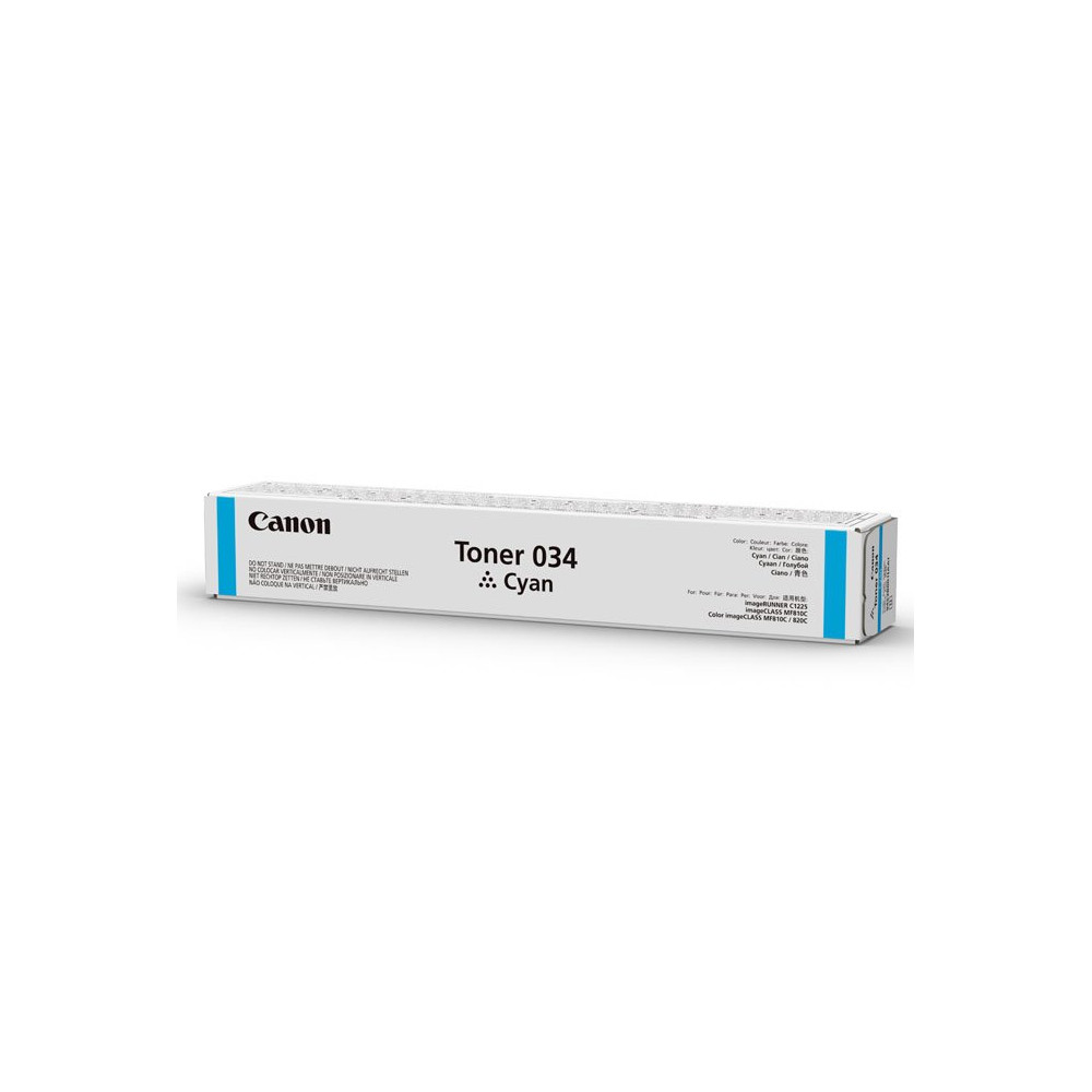 Canon 034 cartuccia toner 1 pz Originale Ciano