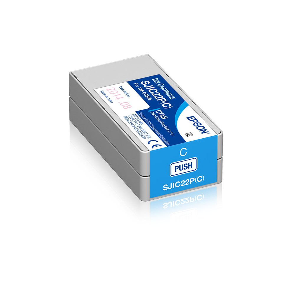 Epson SJIC22P(C): Ink cartridge for ColorWorks C3500 (Cyan)