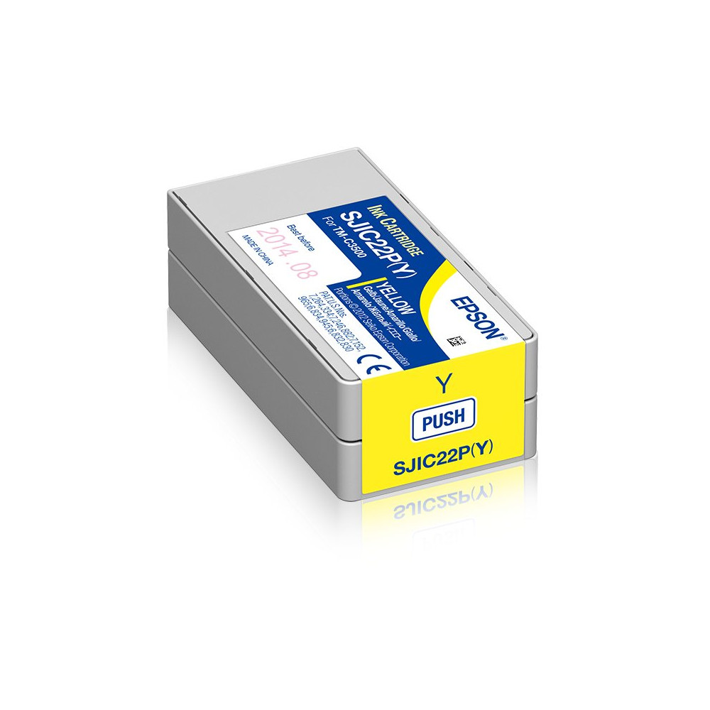 Epson SJIC22P(Y): Ink cartridge for ColorWorks C3500 (yellow)