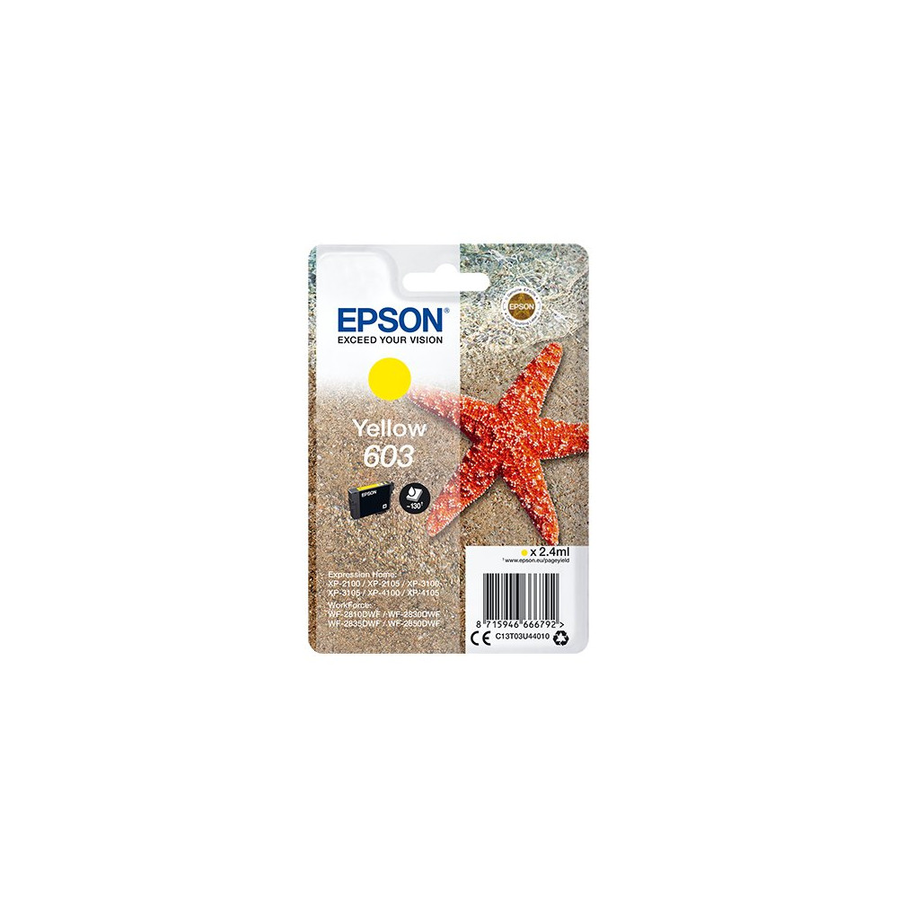 Epson Singlepack Yellow 603 Ink
