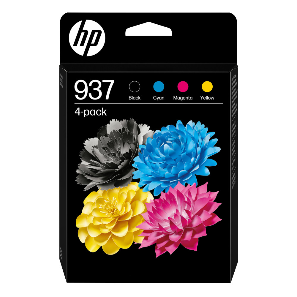 HP Confezione da 4 cartucce di inchiostro CMYK originali 937