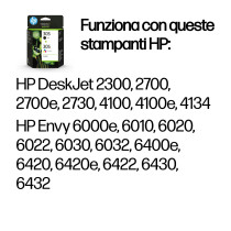 HP Confezione da 2 cartucce di inchiostro originale 305 in Tri-color/ nero