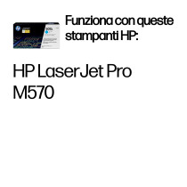 HP Cartuccia Toner originale ciano LaserJet 507A