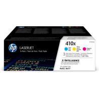 HP Confezione da 3 cartucce toner ciano/magenta/giallo originale ad alta capacità LaserJet 410X