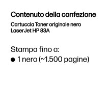 HP Cartuccia Toner originale nero LaserJet 83A