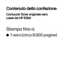 HP Cartuccia Toner originale nero LaserJet 508A