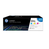 HP Confezione da 3 cartucce originali di toner ciano/magenta/giallo LaserJet 304A