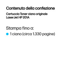 HP Cartuccia Toner ciano originale LaserJet 201A