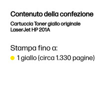 HP Cartuccia Toner giallo originale LaserJet 201A