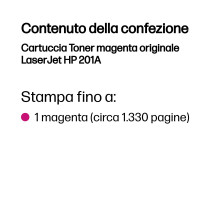 HP Cartuccia Toner magenta originale LaserJet 201A