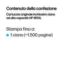 HP Cartuccia originale inchiostro ciano ad alta capacità 951XL