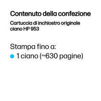 HP Cartuccia di inchiostro originale ciano 953