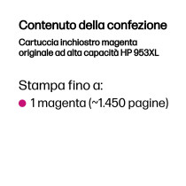 HP Cartuccia inchiostro magenta originale ad alta capacità 953XL