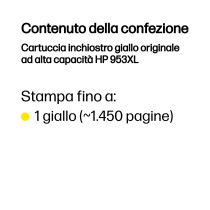 HP Cartuccia inchiostro giallo originale ad alta capacità 953XL