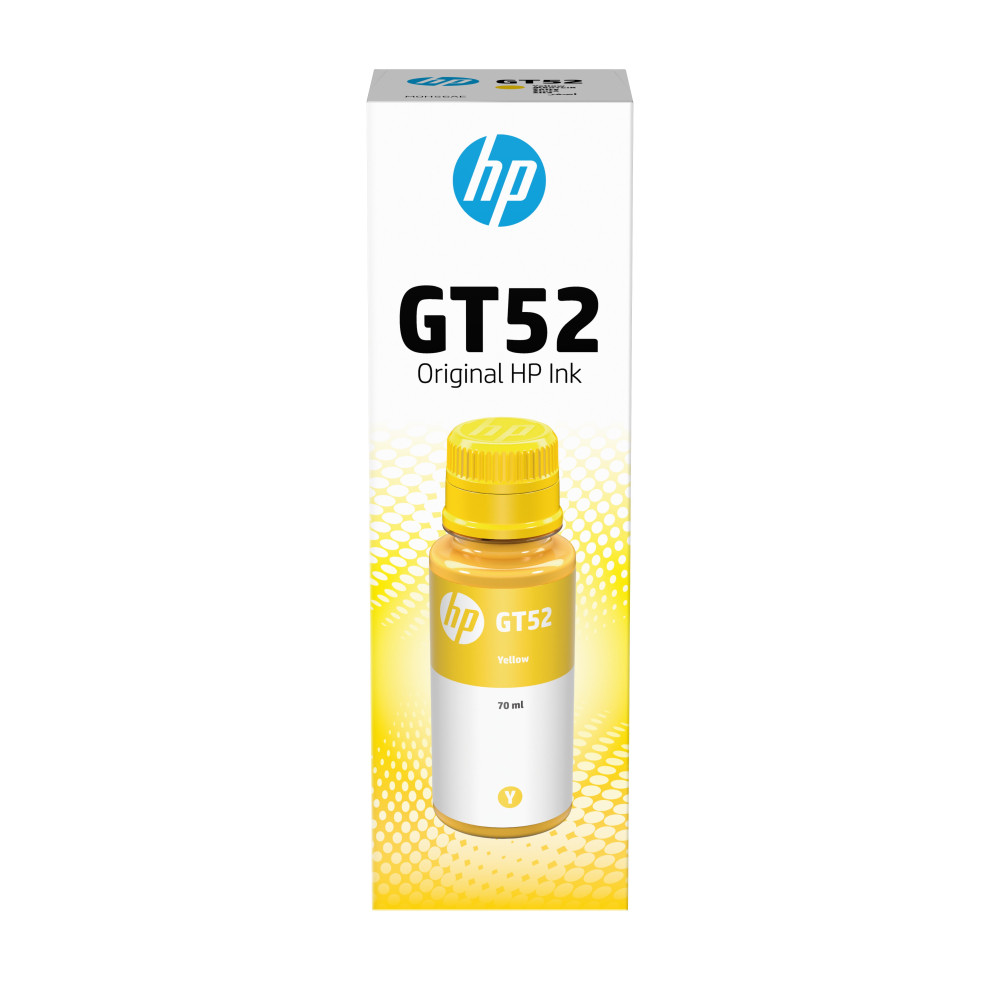 HP Flacone di inchiostro giallo originale GT52