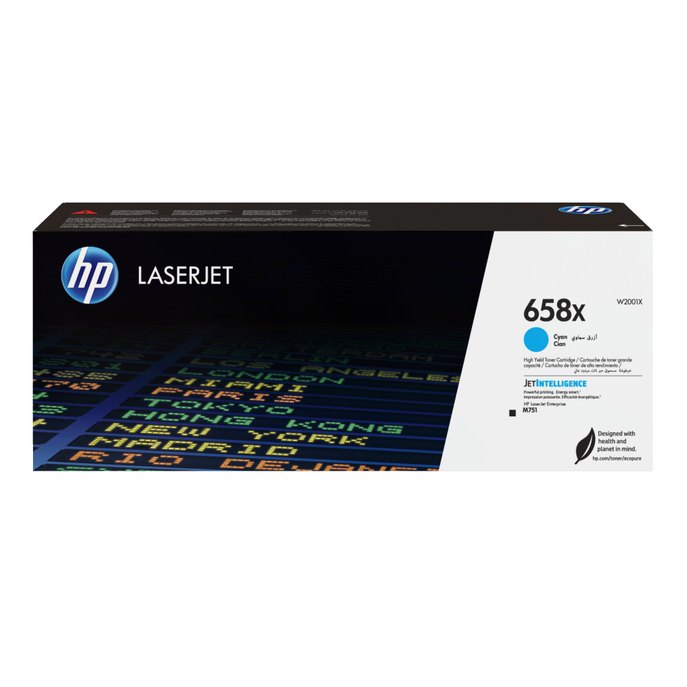 HP Cartuccia toner ciano originale LaserJet 658X ad alta capacità