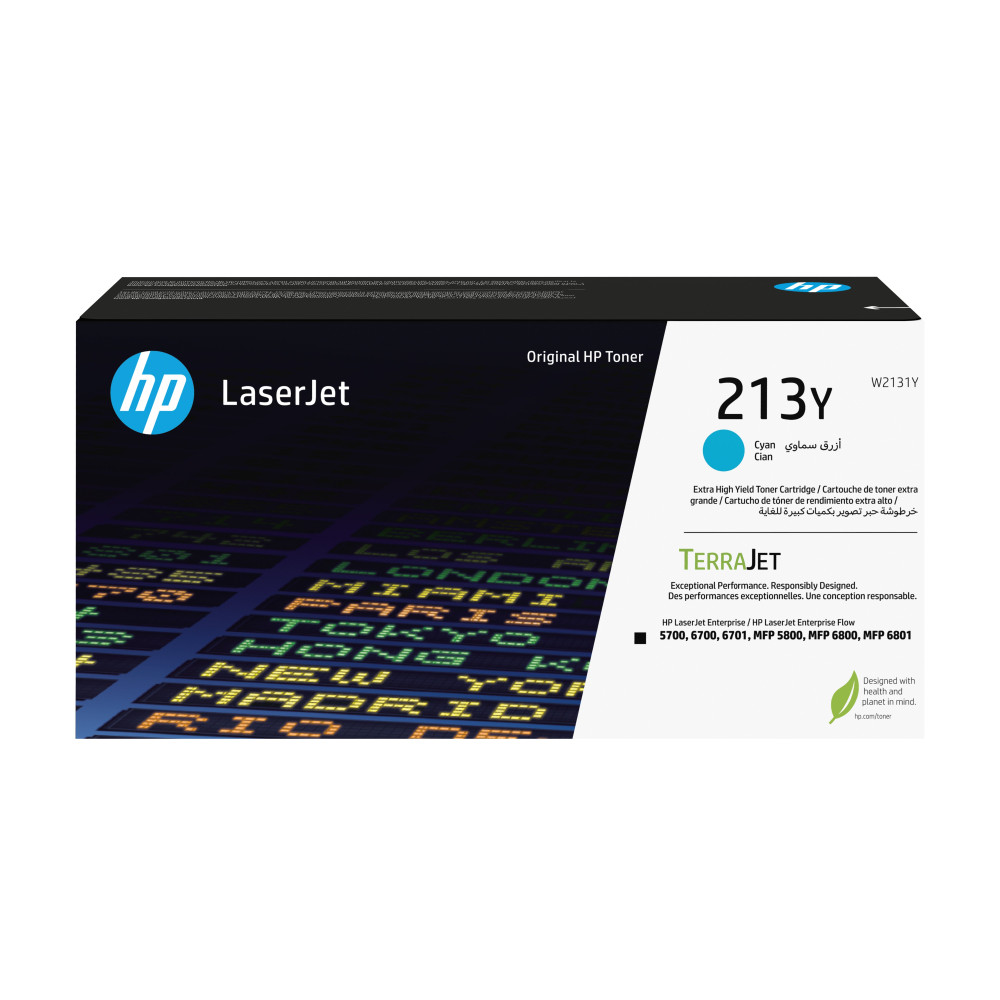 HP Cartuccia toner originale ciano ad altissima capacità LaserJet 213Y
