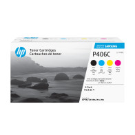 Samsung Confezione da 4 cartucce toner originali HP CLT-P406C (ciano/magenta/giallo/nero)