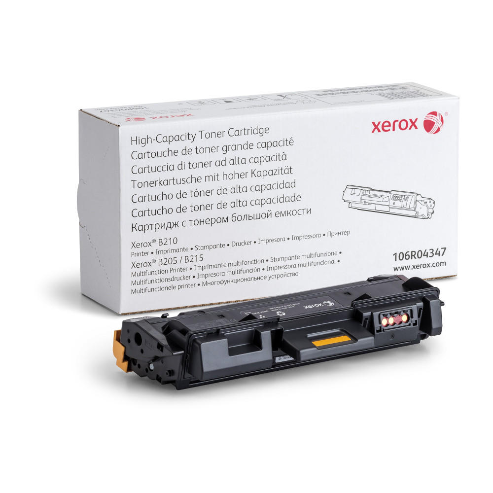 Xerox Cartuccia toner Nero a Alta capacità da 3000 Pagine per Stampante ® B210, Stampante multifunzione ® B205​/​ ® B215 (106R04