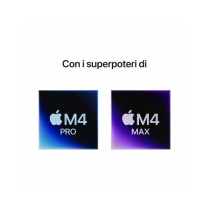 MacBook Pro 14" - Nero siderale - Vetro con nanotexture - Chip Apple M4 Max con CPU 16-core, GPU 40-core, Neural Engine 16-core 