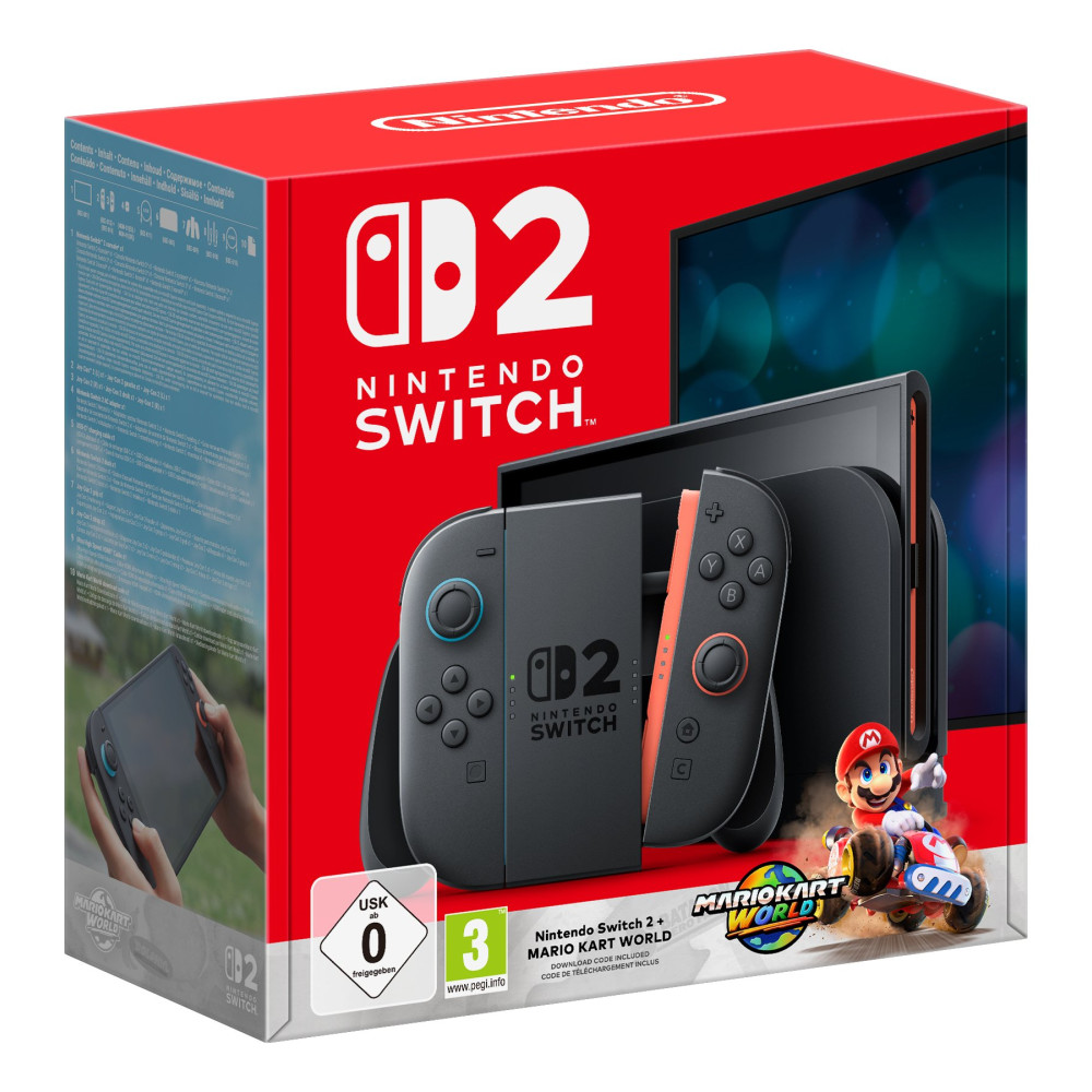 Switch 2 Console Black + Mario Kart World Nintendo 10015920