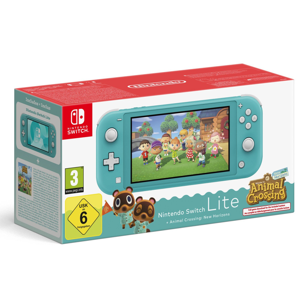 Switch lite Console Animal Crossing Turquoise Nintendo 10017607