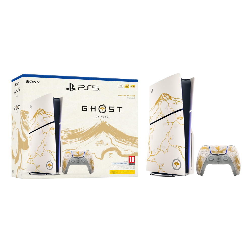 PS5 Console 1TB Ghost Of Yotei Gold Limited Edition White Slim ITA Sony Computer Ent. 457924