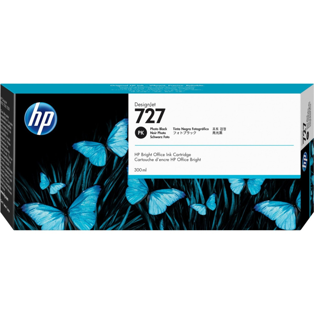 HP Cartuccia inchiostro nero fotografico DesignJet 727, 300 ml