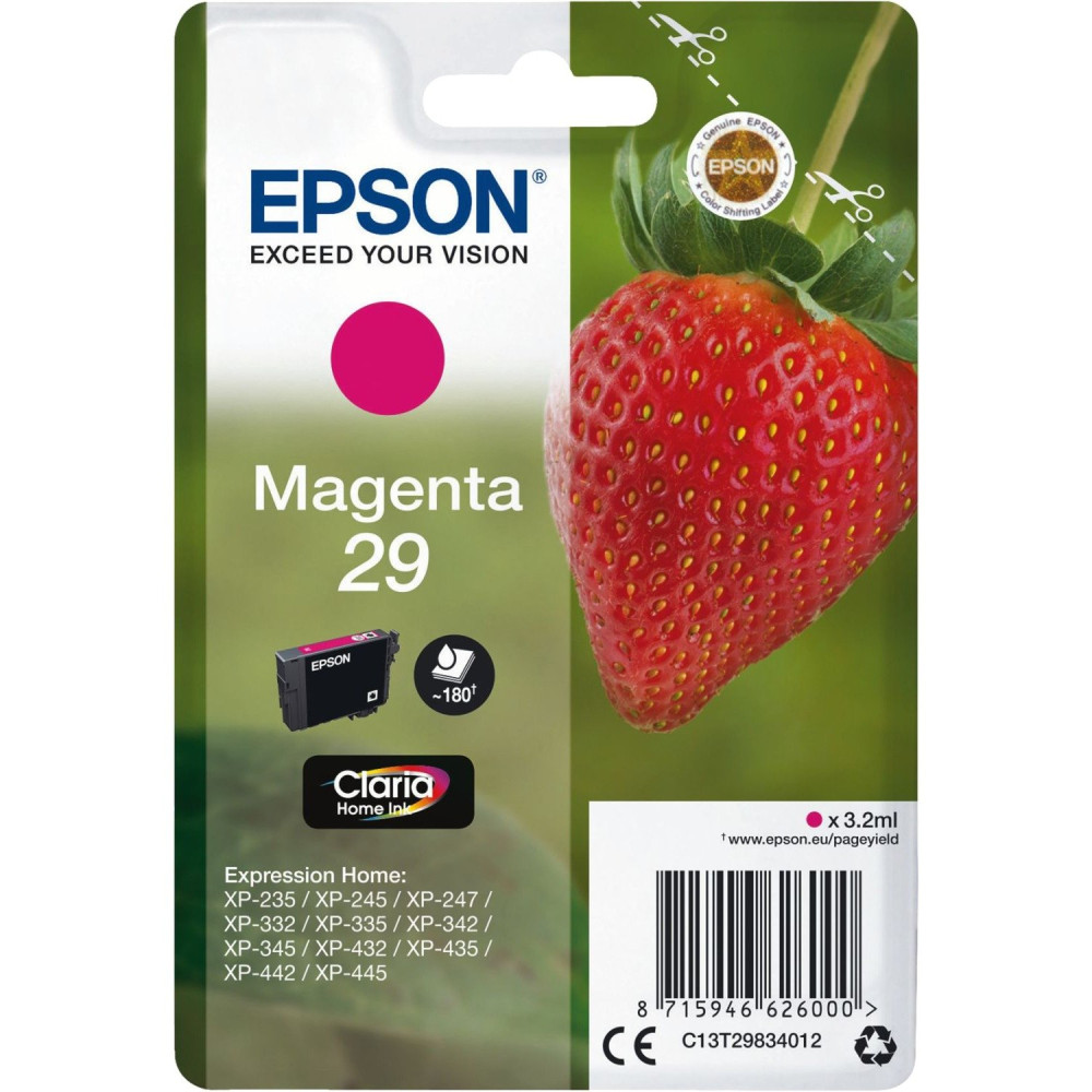 Epson Strawberry Cartuccia Fragole Magenta Inchiostri Claria Home 29, Inchiostro