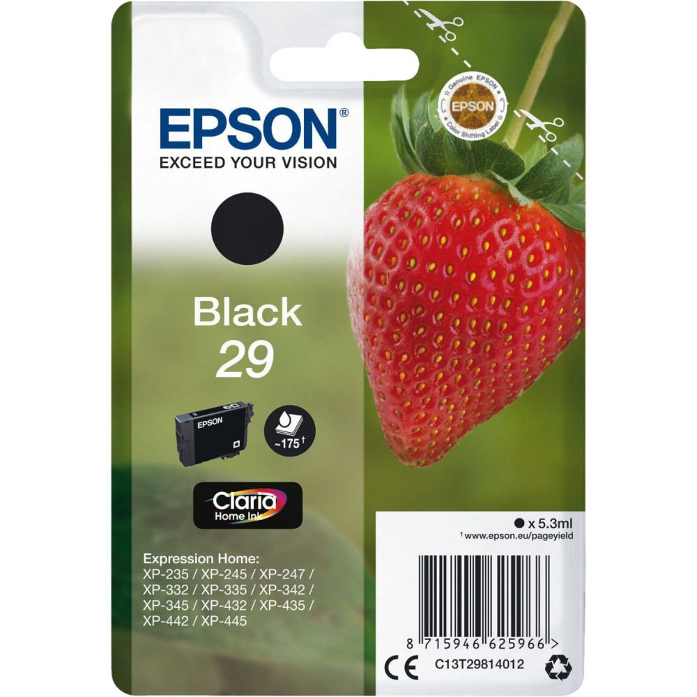 Epson Strawberry Cartuccia Fragole Nero Inchiostri Claria Home 29, Inchiostro