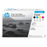 Samsung Confezione da 4 cartucce toner nero/ciano/magenta/giallo originali CLT-P504C
