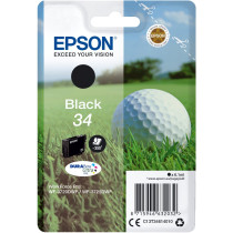 Epson Golf ball Singlepack Black 34 DURABrite Ultra Ink, Inchiostro