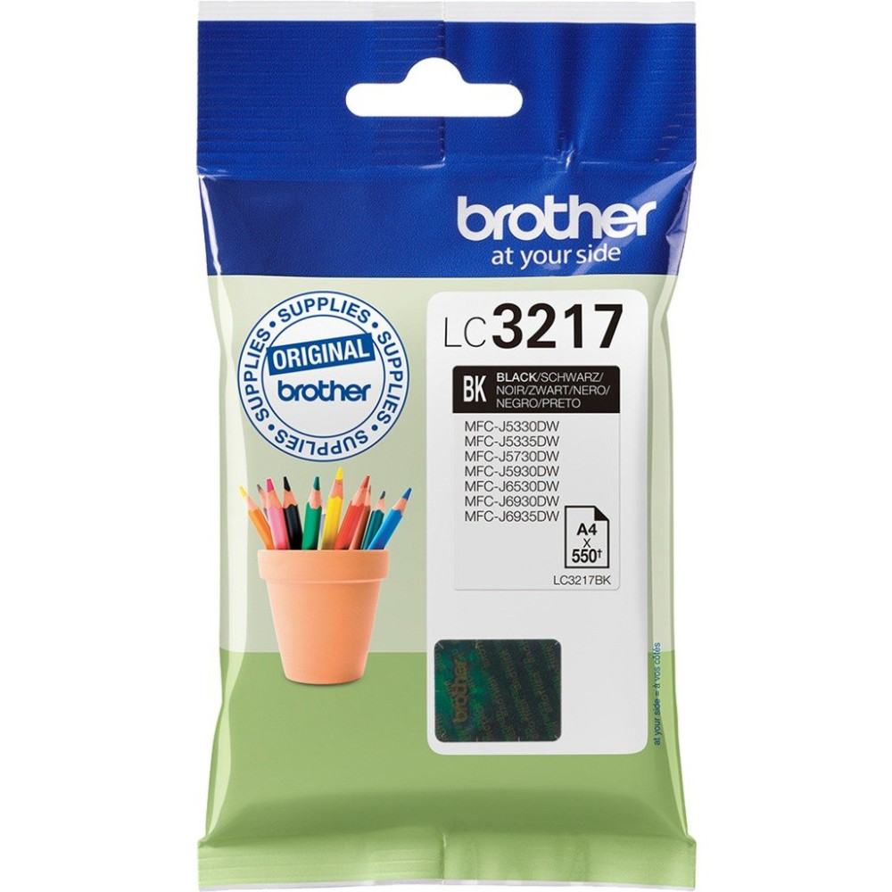 Brother LC3217BK cartuccia d'inchiostro 1 pz Originale Nero