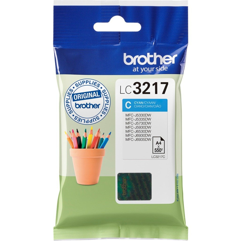 Brother LC3217C cartuccia d'inchiostro 1 pz Originale Ciano