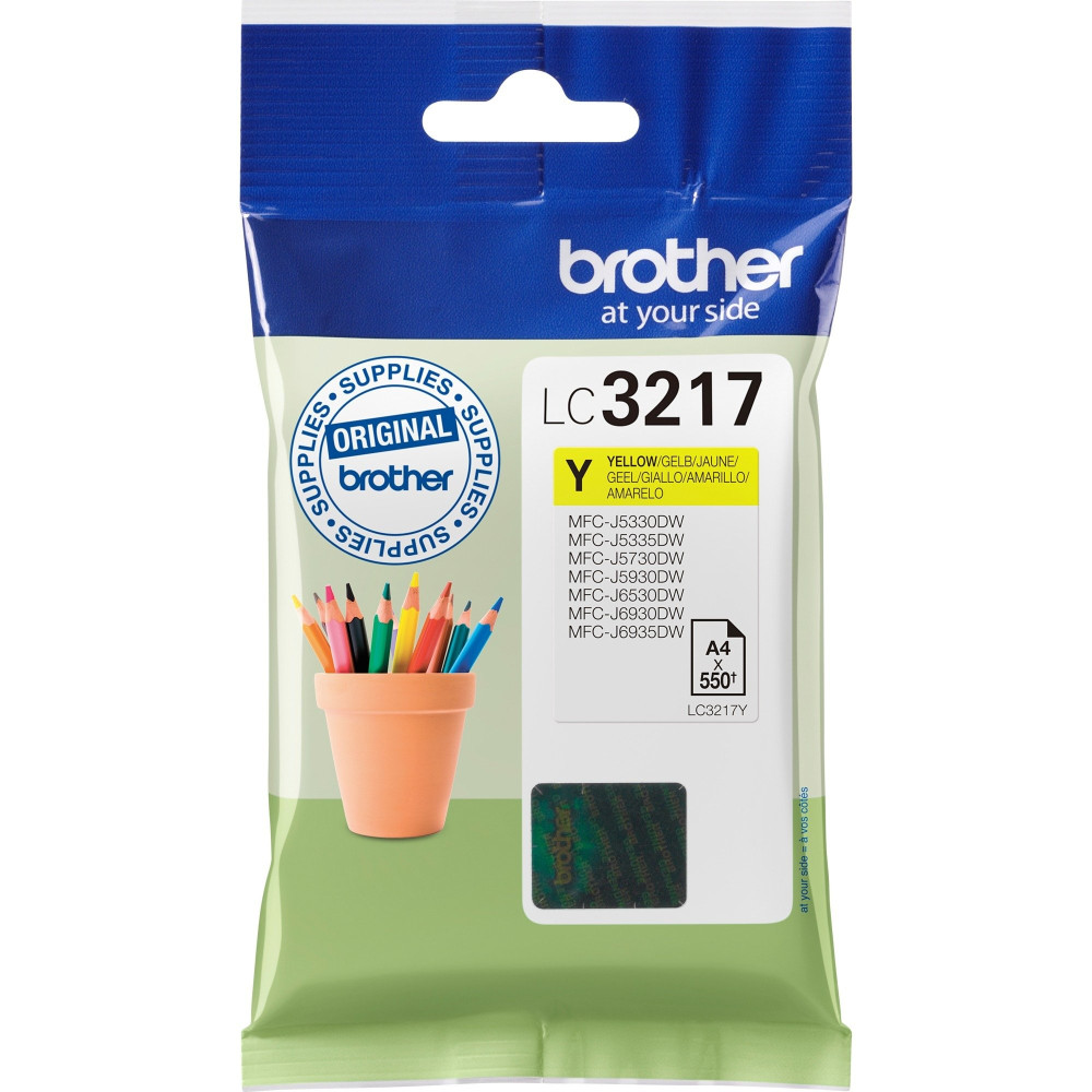 Brother LC3217Y cartuccia d'inchiostro 1 pz Originale Giallo