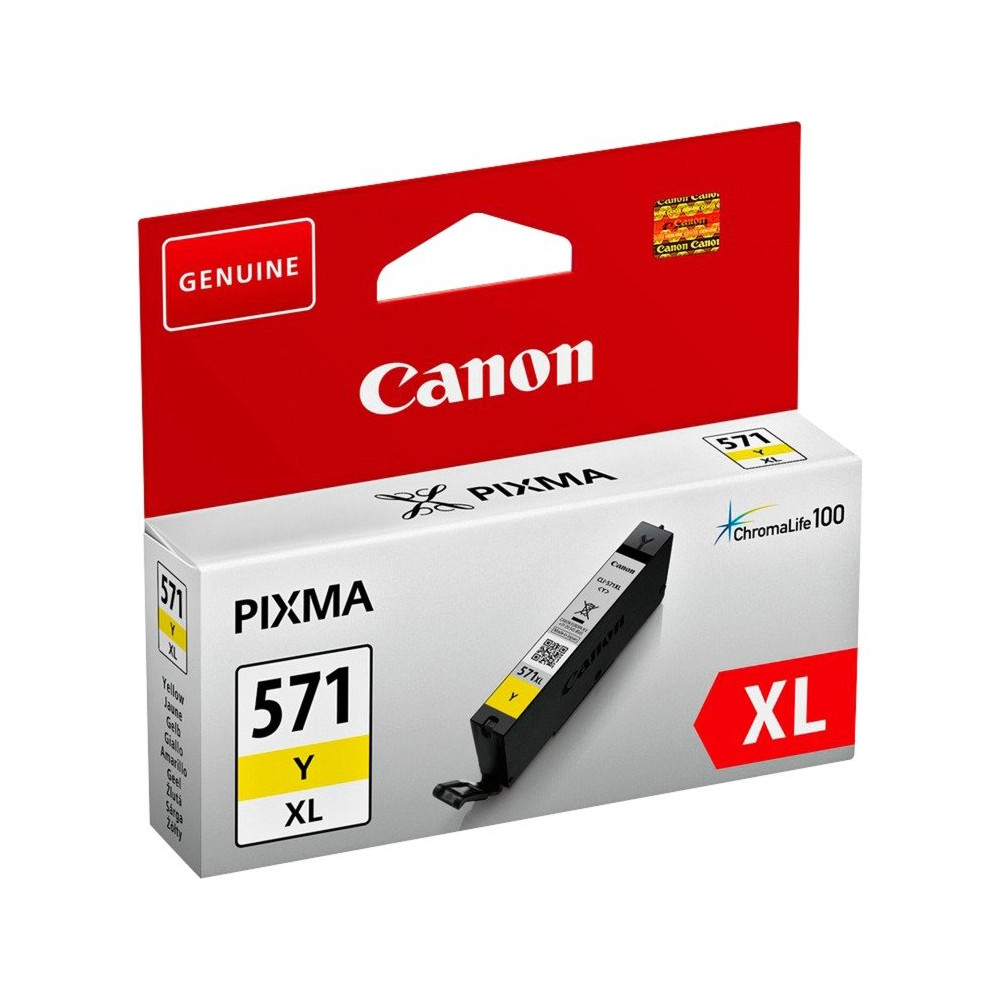 Canon Cartuccia d'inchiostro giallo a resa elevata CLI-571 Y XL