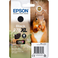 Epson Squirrel Singlepack Black 378XL Claria Photo HD Ink, Inchiostro