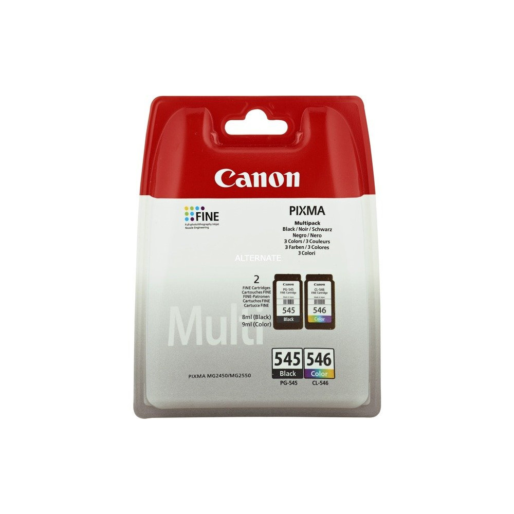Canon Cartucce d'inchiostro Multipack PG-545 BK / Cl-546 C/M/Y
