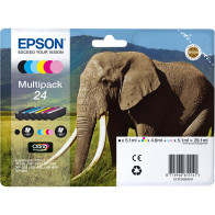 Epson Elephant Multipack 6-colours 24 Claria Photo HD Ink, Inchiostro