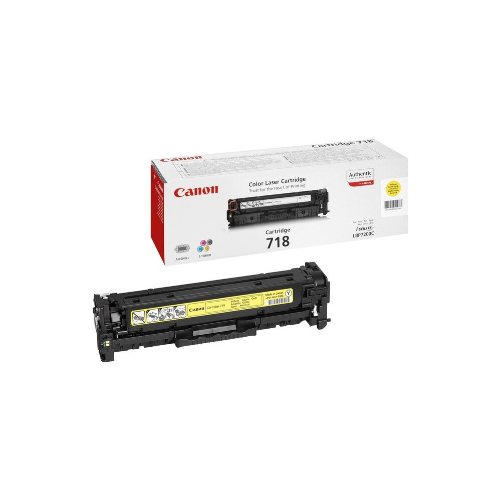 Canon CRG-718 Y cartuccia toner 1 pz Originale Giallo