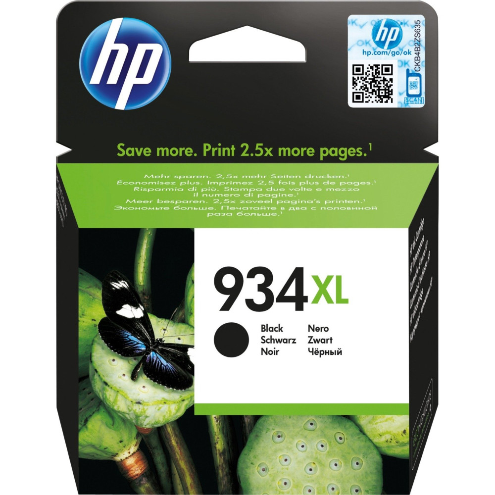 HP Cartuccia originale inchiostro nero ad alta capacità 934XL