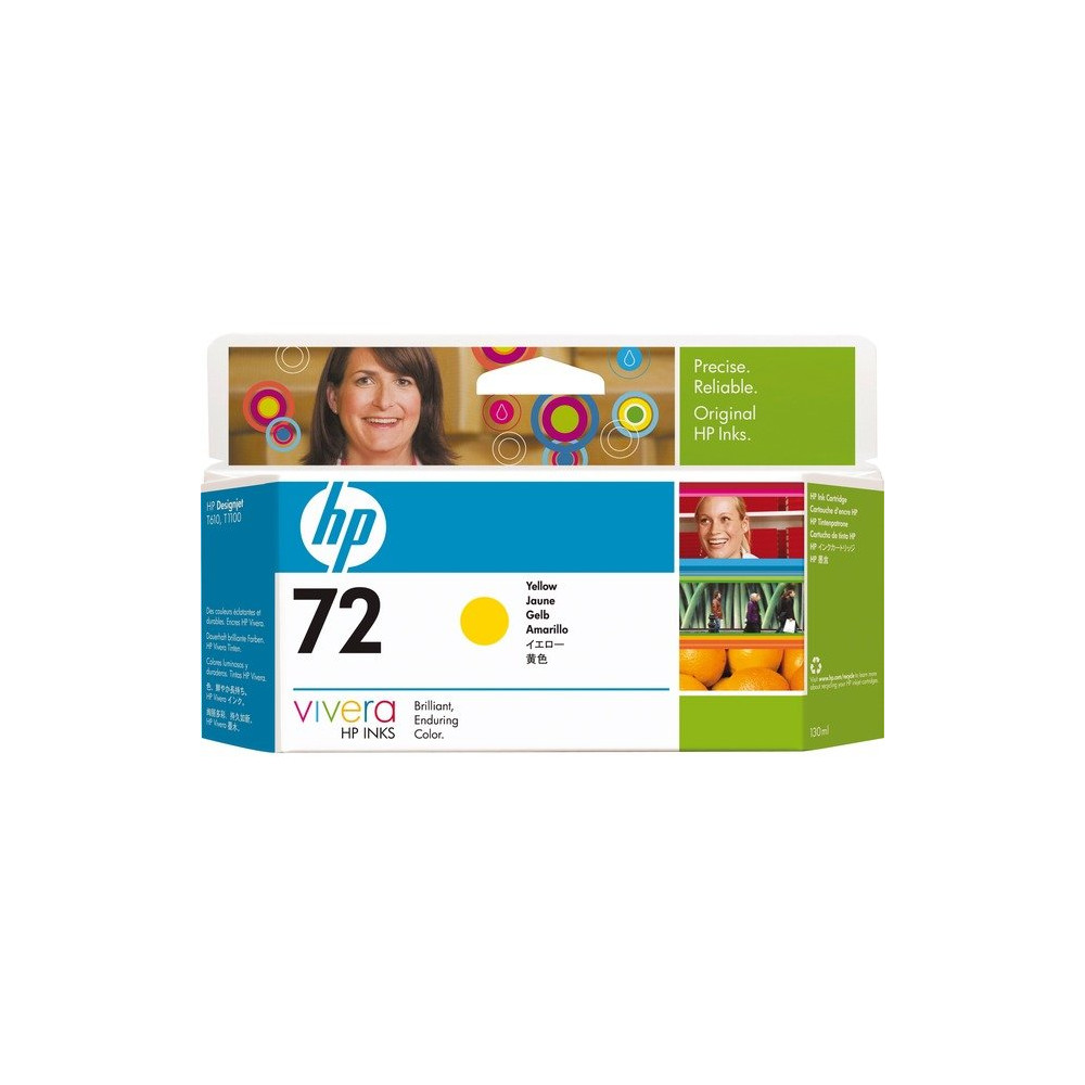 HP Cartuccia inchiostro giallo 72, 130 ml